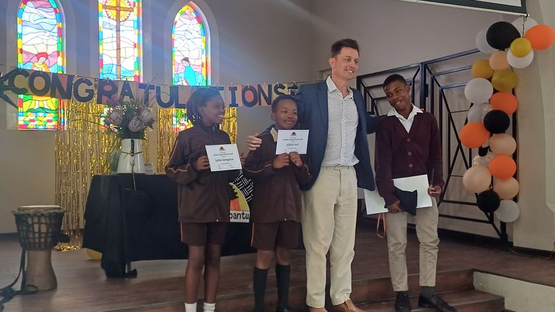 Chess prize-giving at assembly